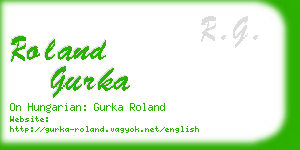 roland gurka business card